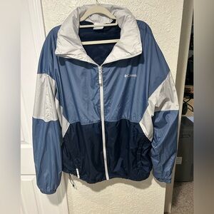 Columbia mens size XL blue windbreaker jacket.